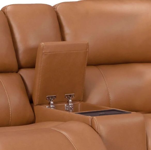 Parker House® Hancock Apple Cider Power Reclining Loveseat with Console-2