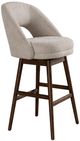 Armen Living Adrian 2-Piece Ancient Stone/Brown Wood Counter Stool Set-0