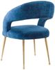 TOV Furniture Rocco Slub Navy Dining Chair-2