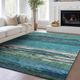 Dalyn™ Rug Company Trevi TV8 Teal 5'x8' Area Rug-4