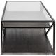 Liberty Furniture Arista Glass Top Cocktail Table with Cobblestone Brown/Gray Base-3