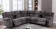 Mazin Furniture Presley 3-Pieces Gray Modular Reclining Sectional with Consoles-3