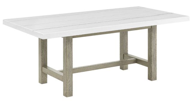 Steve Silver Co. Carena White Rectangular Dining Table-0