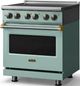 Viking® 5 Series 30" Splash Pro Style Electric Range with Brushed Brass Trim-3