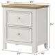 Crown Mark Aston White Nightstand-2