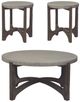 Liberty Furniture Cascade 3-Piece Gray/Wirebrush Rustic Brown Occasional Table Set-0