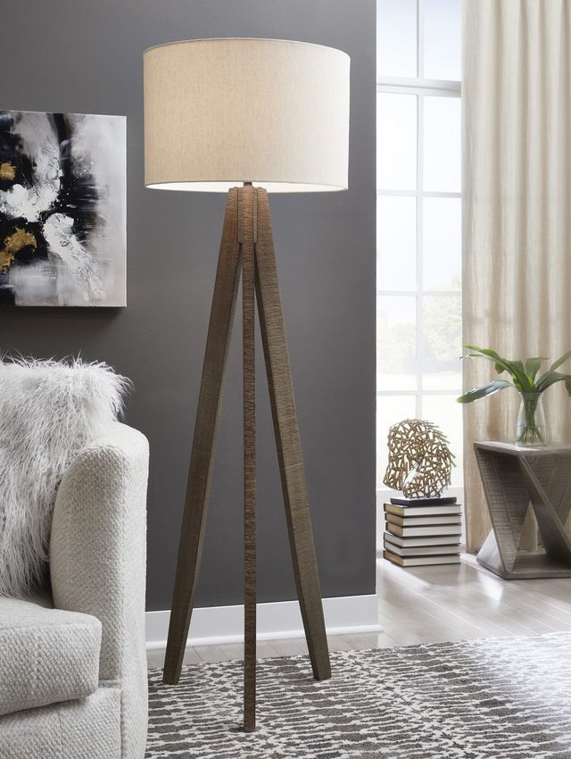Signature Design by Ashley® Dallson Brown/Gray Floor Lamp-3