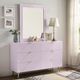 ACME Furniture Gaines Pink High Gloss Dresser-1