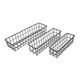A & B Home 3-Piece Grey Wire Basket Set-1