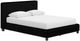 Signature Design by Ashley® Zuraleus Black Queen Upholstered Panel Bed-1