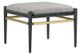 Currey & Company Visby Smoke Cerused Black/Brushed Brass Ottoman-0