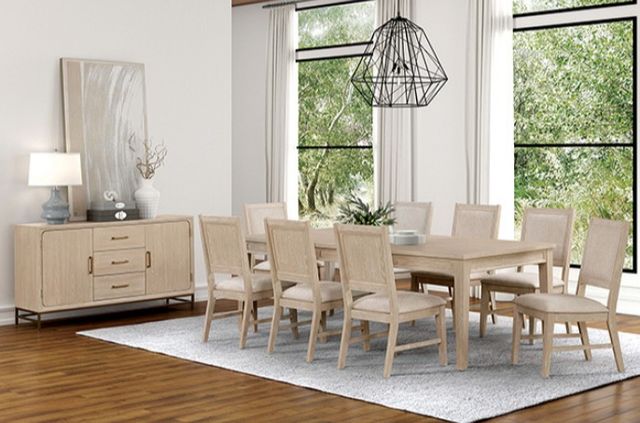 Furniture of America® Sandnes 2-Piece Light Oak Dining Chair-2