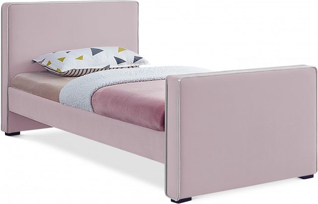 Meridian Furniture Dillard Pink Twin Bed-0