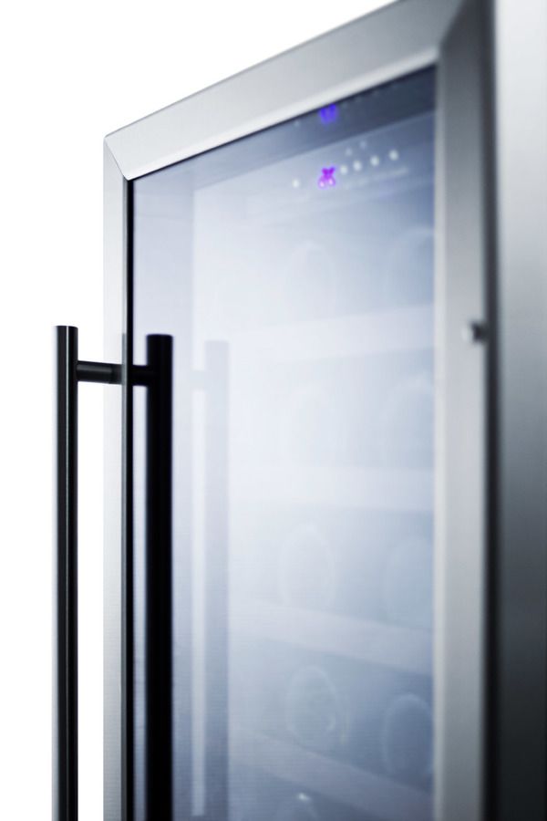 Summit® 18" Stainless Steel Wine Cooler-3