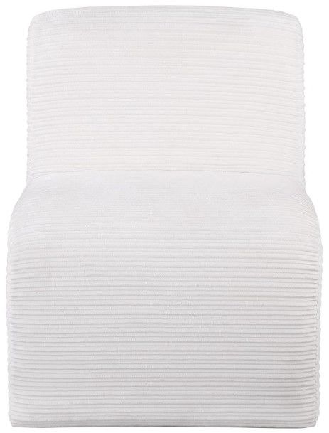 Coaster® Drayton Ivory Upholstered Curved Accent Chair-1