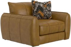 Jackson Furniture Corvara Caramel Leather Chair and a Half