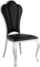 ACME Furniture Cyrene Black/Chrome Dining Side Chair -0