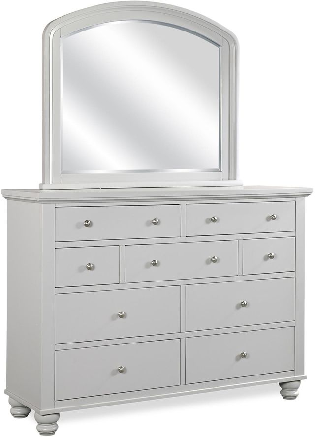 Aspenhome® Cambridge Light Gray Paint Double Dresser Mirror-1