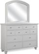 Aspenhome® Cambridge Light Gray Paint Double Dresser Mirror-1