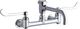 Elkay Chrome Service/Utility 8" Centerset Wall Mount Faucet with 7" Vented Spout and 6" Wristblade Handle-0