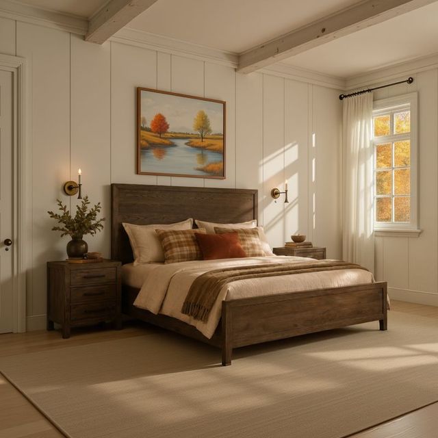 Intercon Norwich Dark Rustic Oak Queen Panel Storage Bed-1