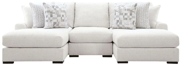 Signature Design by Ashley® Misty-Lakes 3-Piece Chalk U-Shape Sectional and Double Chaise-0