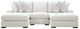 Signature Design by Ashley® Misty-Lakes 3-Piece Chalk U-Shape Sectional and Double Chaise-0