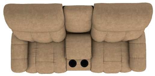 La-Z-Boy® Morrison Camel Power Reclining Loveseat with Console and Headrest-4