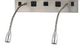 Cal® Lighting & Accessories Brushed Steel Wall Lamp-1