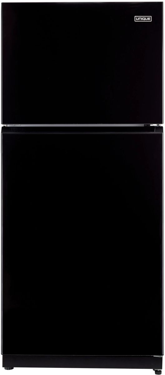 Unique® Appliances 35" 19 Cu. Ft. Black Propane Top Freezer Refrigerator-0