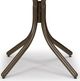 Telescope Casual Glass Top 36" Round Dining Height Pedestal Table with Hole-2