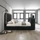 ACME Furniture Kana Black Queen Upholstered Panel Bed-5