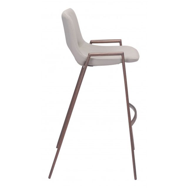 Zuo® Modern Desi White Bar Chair-1