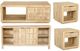 Parker House® Laguna 4-Piece Bleached Natural Storage Occassional Table Set-0
