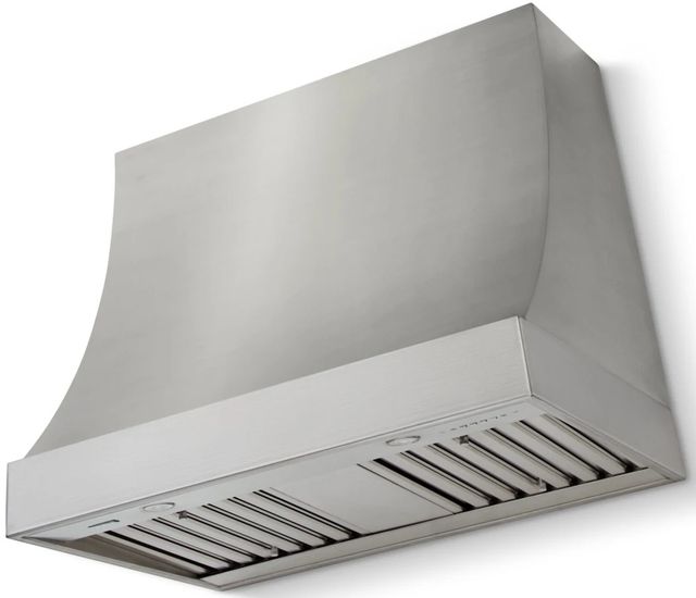 La Cornue CornuFé Marquee 36" Stainless Steel Range Hood with Satin Chrome Trim-0