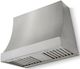La Cornue CornuFé Marquee 36" Stainless Steel Range Hood with Satin Chrome Trim-0
