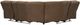 Signature Design by Ashley® Trail Boys 2-Piece Walnut Curved Manual Reclining Sectional-2
