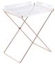 ACME Furniture Cercie Clear Tray Table with Copper Base-0