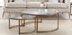 Diamond Sofa® Lane 2-Piece Brushed Gold/Clear Nesting Table Set-2