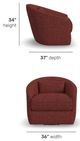 Flexsteel® Customizable Shelly Swivel Chair-2