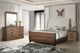 New Classic® Home Furnishings Coventry Hall 4-Piece Pecan California King Panel Bedroom Set-1