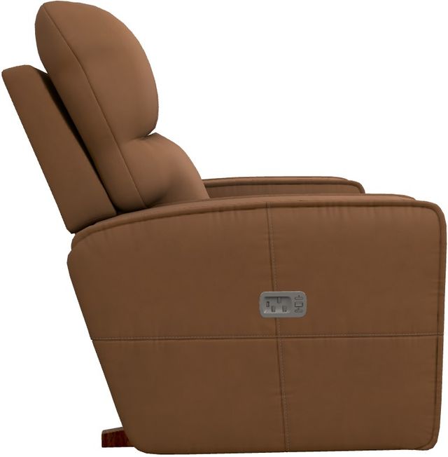 La-Z-Boy® Maddox Camel Leather Power Rocking Recliner with Headrest-2