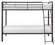 Mazin Furniture Lunar Dark Bronze Twin/Twin Bunk Bed-1
