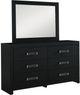 Signature Design by Ashley® Maeling 4-Piece Black Twin Upholstered Panel Bedroom Set-5