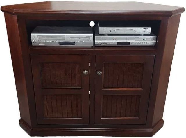 American Heartland Manufacturing Poplar 50" Tall Corner TV Stand-1