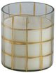 A & B Home Gold/White Candle Holder-0
