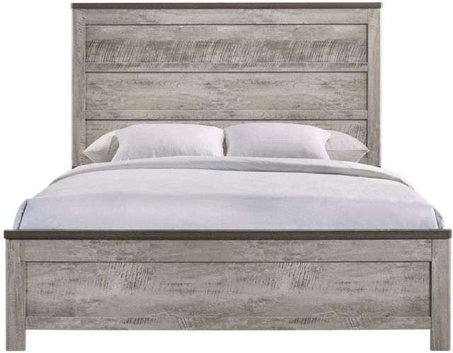 Elements International Millers Cove Gray King Panel Bed-1