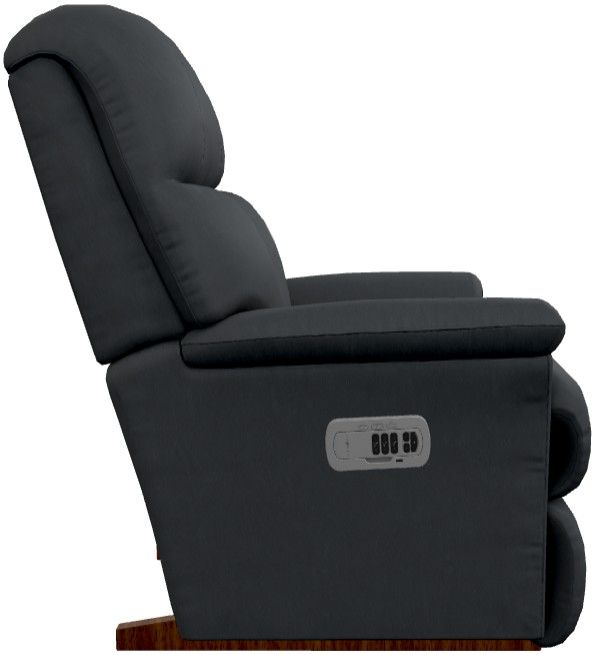 La-Z-Boy® Reed Blueberry Leather Power Rocking Recliner with Headrest-3