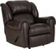 HomeStretch Laredo Dark Brown Leather Manual Rocker Recliner-0