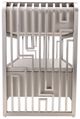 Michael Amini® Roxbury Park Gray/Stainless Steel Nightstand-4